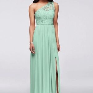Davids Bridal Bridesmaid dress mint